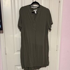H&M Khaki Green Tunic Top